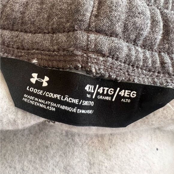 Under Armour Men's Loose Fit Size 4XLT Grey Sweatpants NWT - Picture 8 of 8